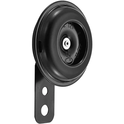 Abbildung von Universal Laut Horn Hupe 12V Signalhorn für Motorrad Fahrzeug Auto LKW Moped Roller Scooter ATV Schwarz beschichtetes Metall 105db Wasserdicht
