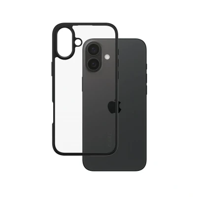 Abbildung von 0 CARE by PanzerGlass® Flagship Case Transparent Urban Combat Schwarz Rahmen für iPhone 16 Plus