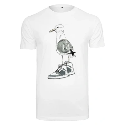 Abbildung von Mister Tee Seagull Sneakers Tshirt print, Herren, Größe: Large, White