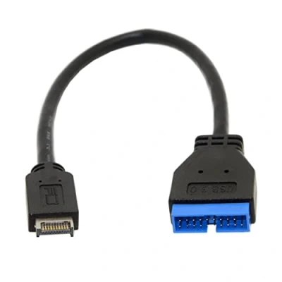 Abbildung von chenyang USB 3.0 19/20Pin auf 3.1 Typ E Frontpanel Header Motherboard Verlängerungskabeladapter 20cm