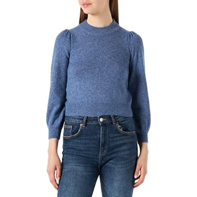 Abbildung von JdY Damen JDYRUE L/S KNT NOOS Pullover, Coastal Fjord/Detail:Melange, M