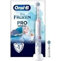 Abbildung von Oral B Junior Pro Frozen 1 Handstück, 2 Aufsteckbürsten, Ladestation