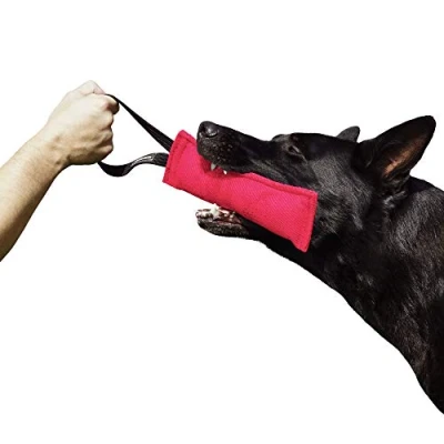 Abbildung von Dingo Gear Baumwolle Nylon Beißwurst für Hundetraining IGP IPO Obiedence Schutzhund Hundesport 28 x 7 cm, 1 Griff Rosa S00309