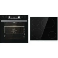 Abbildung von GORENJE Elektro Herd Set &quot;Black 4 Pyrolyse&quot;, BCPX6737E05BG, mit 1 fach Teleskopauszug, Pyrolyse Selbstreinigung, (Set)