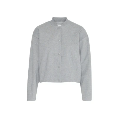 Abbildung von ICHI Ixkate Bomberjacke, Damen, Größe: Large, Grey melange