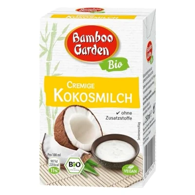 Abbildung von Bamboo Garden Bio Kokosmilch, 250 ml (Verpackungsdesign kann abweichen)