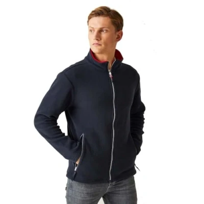 Abbildung von Regatta Herren Professional Men&#039;s Ascender 250 Full Zip Fleece, Marineblau/rot, S