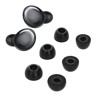Abbildung von kwmobile 6X Ersatz In Ear Kopfhörer kompatibel mit Samsung Galaxy Buds Pro 3 Größen Polster Ohrstöpsel Ohrhörer Schwarz
