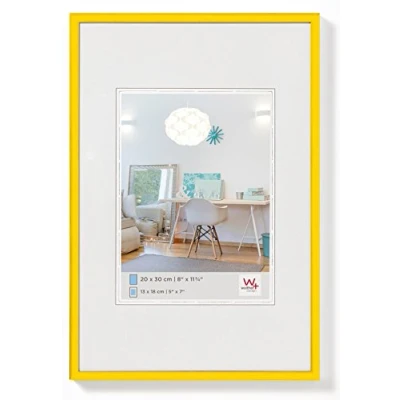 Abbildung von walther design Bilderrahmen gelb 21 x 29,7 cm (DIN A4) New Lifestyle Kunststoffrahmen KV130I