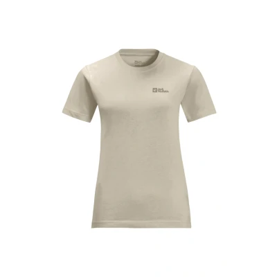 Abbildung von Jack Wolfskin Damen Essential W T Shirt, Panna Cotta, XS EU