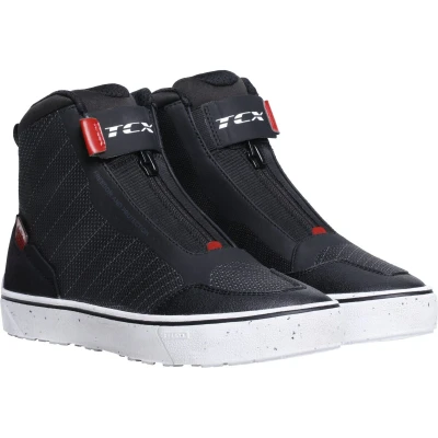 Abbildung von TCX Ikasu 2 Wp Wmn, Wasserdichte Urban Motorradschuhe, für Frauen, Schwarz/Dunkelrot, 38