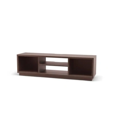 Abbildung von Iris Ohyama, TV Möbel, Schrank, Bank, Halterung für Bildschirme bis zu 65 Zoll, 4 Regale, Kabelauslass, Verstellbare Füße, Schlafzimmer, Wohnzimmer Cabinet Standard OTS 150S Braun