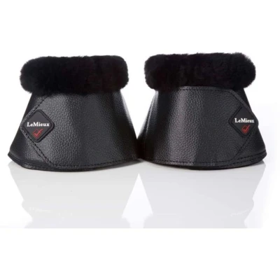 Abbildung von LeMieux Hufglocken WrapRound Lammfell Fleece Schwarz