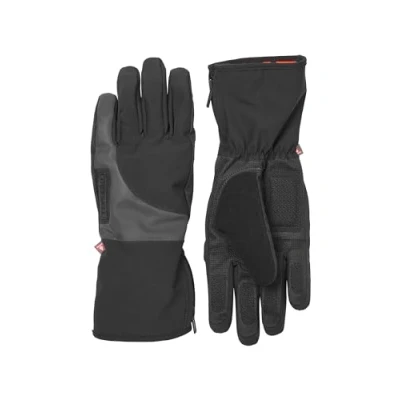 Abbildung von SEALSKINZ Marsham Fahrradhandschuh, wasserdicht, reflektierend, für kaltes Wetter, Schwarz, Größe L, L