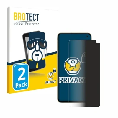 Abbildung von BROTECT (2 Stück Anti Spy Blickschutzfolie für Samsung Galaxy S10e Privacy Screen Protector [Displayschutz Folie, Sichtschutz, Blaulichtfilter]