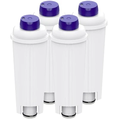 Abbildung von 4Stücks Wasserfilter für Delonghi Filter Kaffeevollautomat mit Aktivkohle Enthärter De&#039;Longhi ECAM, ETAM, EC, BC Serie