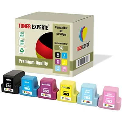 Abbildung von TONER EXPERTE 6 XL Druckerpatronen kompatibel für 363 Photosmart C5180, C6150, C6180, C6280, C7180, C7280, C8180, 3110, 3210, 3310, 8250, D6160, D7160, D7260, D7460, 3210xi