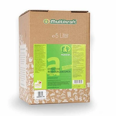 Abbildung von Multikraft Effektive Mikroorganismen Aktiv (EM aktiv) Natürliche Boden &amp; Pflanzenpflege, umweltfreundlich, Förderung von Wachstum Gesundheit, ideal für Garten Landwirtschaft, 5 Liter