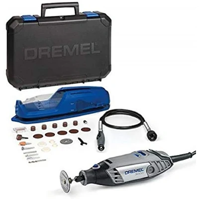Abbildung von Dremel 3000 Multifunktionswerkzeug Italienische Version (130W, Set mit 1 Aufsatz, 25 Zubehörteilen, Drehzal 10.000 33.000 U/min zum Schneiden, Schleifen, Gravieren, Polieren, Schärfen, Schnitzen)