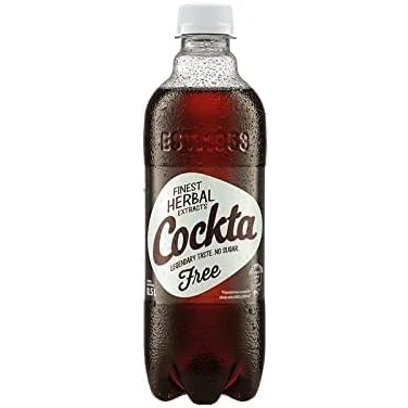 Abbildung von Cocktail Bottles, the Original from Croatia, Alcohol free (0.5 l, Cockta Sugar Free)