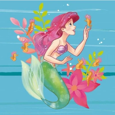 Abbildung von Komar Vliestapete &quot;Ariel Little Friends&quot;, 250x250 cm (Breite x Höhe)