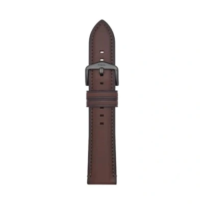 Abbildung von Fossil Uhrenband für Herren 22 mm LiteHide Leder braun, S221497