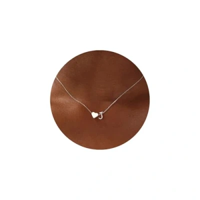 Abbildung von TINGN Herz Kette mit Buchstaben für Frauen, 14K Weißgold Vergoldete D Mädchen Herzkette Silber Schmuck Personalisierte Geschenke Frauen und Teenager