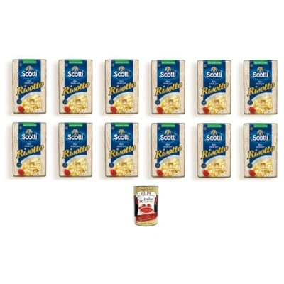 Abbildung von RIso Scotti Idealer Reis für Risotto 6x 1000gr + Italian Gourmet polpa 400g