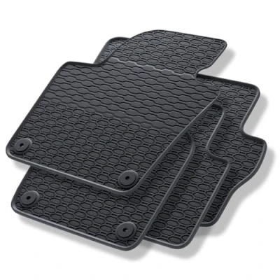 Abbildung von Mossa Gummifußmatten Auto kompatibel mit Seat Alhambra II (2010 2020) schwarz Gummimatten Gummi Fußmatten