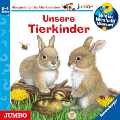 Abbildung von Wieso? Weshalb? Warum? junior. Unsere Tierkinder: CD Standard Audio Format, Hörspiel