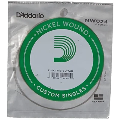 Abbildung von D&#039;Addario NW024 Nickel Einzelsaite für Gitarren 0,061 cm (0,024 Zoll)