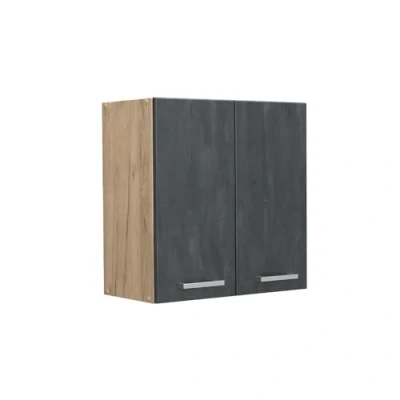 Abbildung von Vicco Hängeschrank R Line, Schwarz Beton/Goldkraft Eiche, 60 cm