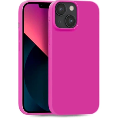 Abbildung von MyGadget Hülle kompatibel mit iPhone 13 robuste Handyhülle TPU Case Slim Silikonhülle Back Cover Kratzfest Schutzhülle matt Pink