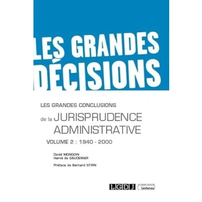 Abbildung von Les grandes conclusions de la jurisprudence administrative: 1940 2000 (2020) (Volume 2)