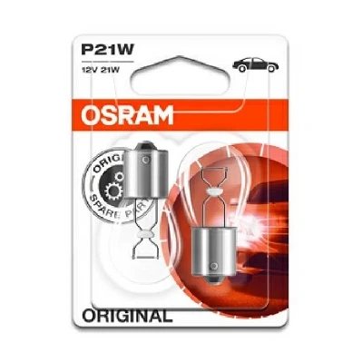 Abbildung von OSRAM ORIGINAL LINE 7506 02B Glühlampe, Blinkleuchte 12 21 P21W VOLKSWAGEN: Passat B7 Variant, CADDY 4 Kombi, Polo III Schrägheck