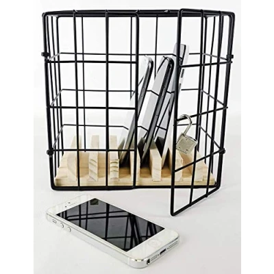 Abbildung von technoline HG870 Handy Gefängnis, Smartphone Pause, Zwangspause, Grfängniszelle, Scherzartikel, für Büro, Schule und Zuhause