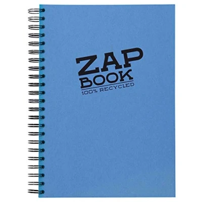 Abbildung von Clairefontaine 8354C Skizzenblock / Zeichenblock Zap Book (mit Doppelspiralbindung, DIN A4, 21x29,7 cm, blanko, 80 Blatt Zeichenpapier g) farbig sortiert, 1 Stück