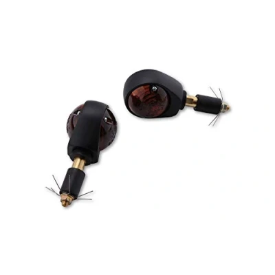 Abbildung von Shin Yo Lenkerendenblinkerpaar Ochsenauge 12V/H21 schwarz, getönt