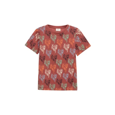 Abbildung von s.Oliver Kurzarmshirt T Shirt aus Baumwolle mit All over Print