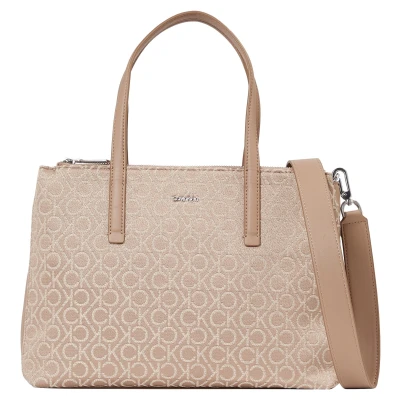 Abbildung von Calvin Klein MUST Medium TOTE Handtasche, Damen, Größe: One Size, Chanterelle mono jacquard