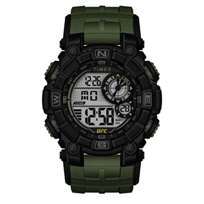 Abbildung von Timex UFC Herren Chronographen Armbanduhr 50mm, grünes Kunstharzband, TW5M53900