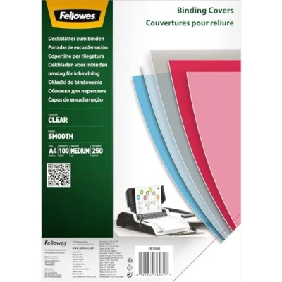 Abbildung von Fellowes Deckfolien für Bindemappen DIN A4 0.25 mm transparent