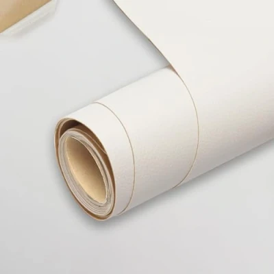 Abbildung von Kunstleder Selbstklebend, Leder Patch 60 * 200cm Reparatur PU Lederreparaturband für Sofas, Handtaschen, Jacken, Autositze, Möbel (Weiß)