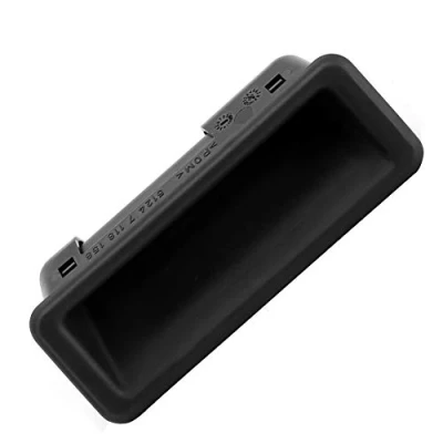 Abbildung von Heckklappenentriegelungstaste,Duocon Auto Heckklappe Heckklappenknopf ABS schwarz Griffentriegelungsschalter OE Ersatz 51247118158 kompatibel mit E88 E90 E60 E70