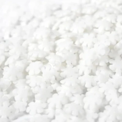 Abbildung von Streuselheld Schneeflöckchen Streusel zum Dekorieren und Verzieren von Gebäck aller Art wie Torten Kuchen Keksen Zuckerstreusel