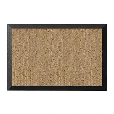 Abbildung von Bi Office Kamashi Korktafel, Pinnwand mit MDF Rahmen und Natürliches Kork Oberfläche, 90 x 60 cm großer, 19 mm dicker, Schwarz