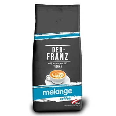 Abbildung von Der Franz Melange Kaffee, Intensität 3/5, 100% Arabica, ganze Kaffeebohnen, 1000 g