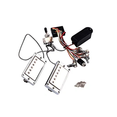 Abbildung von Alnicov Active LP Gitarren Pickup Humbucker mit elektronischer Schaltung Akku Box Set