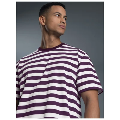 Abbildung von Trigema T Shirt &quot;TRIGEMA Heavy mit Ringelmuster&quot;, (1 tlg.)