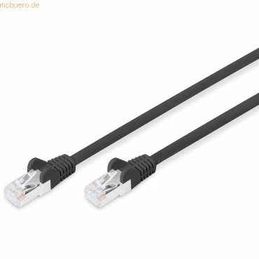 Abbildung von DIGITUS Patchkabel, CAT6, RJ45 St/St, 10.0m, S FTP, AWG 27/7, LSZH Schwarz